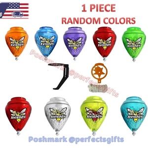 COMETA AVISPON Spinning Top TROMPO w Holder & Thread Mexican 1pc RANDOM COLOR